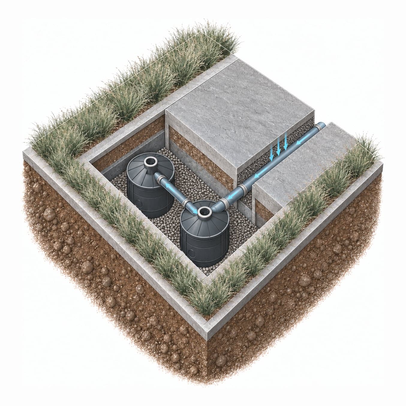 Modular Drywell System illustration