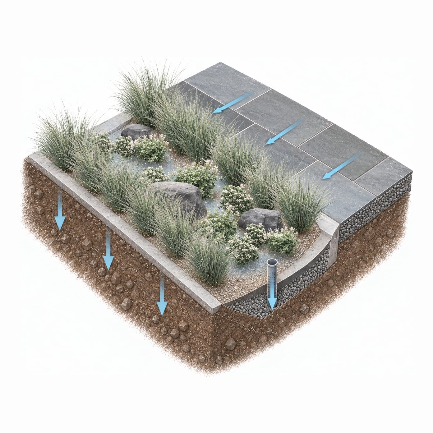 Rain Garden illustration